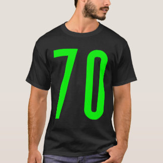All Sports Fan Favorite Green Number 70 Jersey T-Shirt