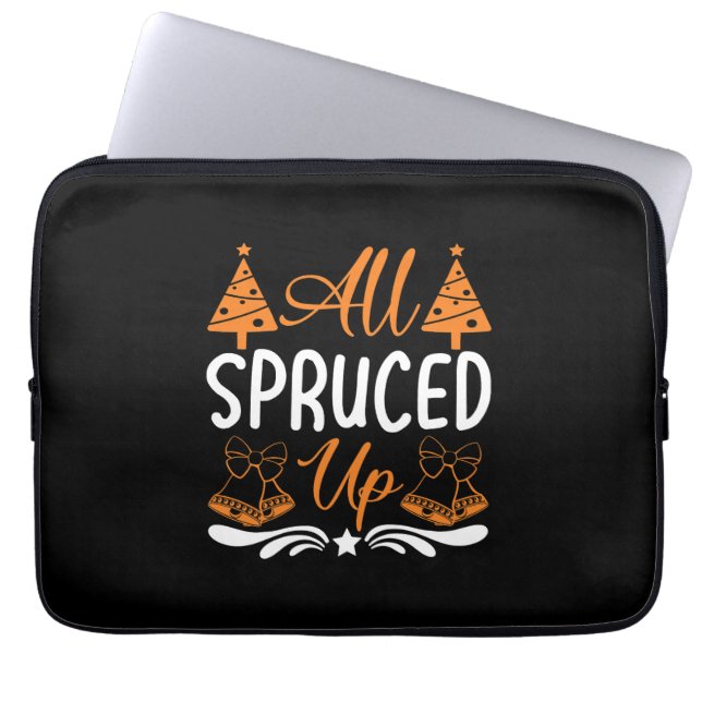 All Spruced Up Christmas Design-85675 Laptop Sleeve (Front)