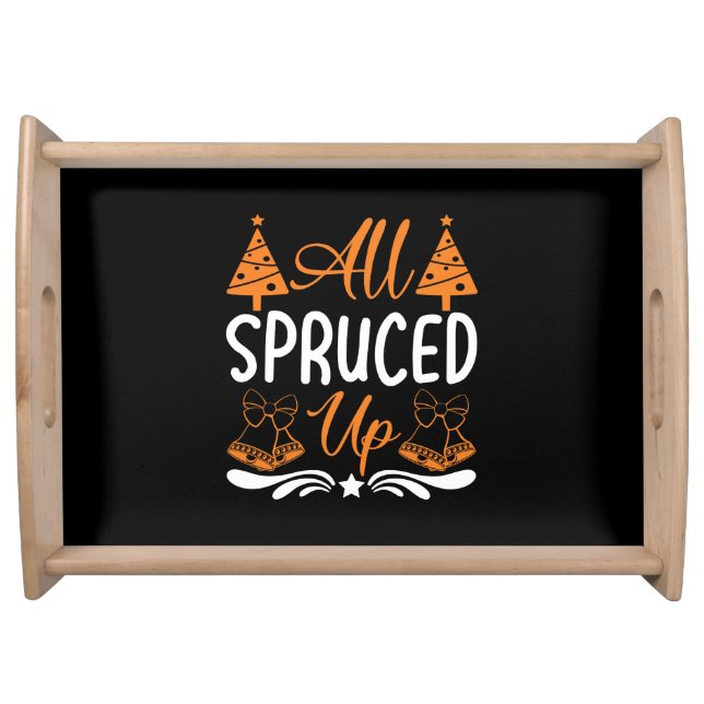 All Spruced Up Christmas Design-85675 Serving Tray (Front)