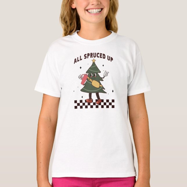 All Spruced Up - Tumbler Inspired Bougie Christmas T-Shirt (Front)