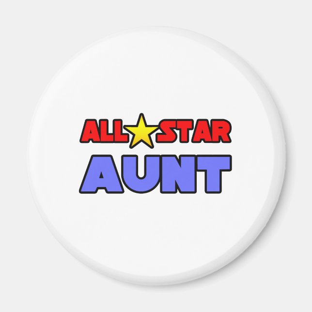 All Star Aunt Magnet (Front)