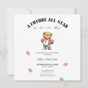 All-Star Baby Shower Invite Future All-Star