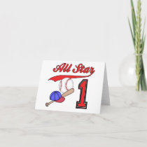 All Star Baseball 1st Birthday Baby T-Shirt