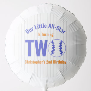 All-Star Baseball 2nd Birthday Balloon