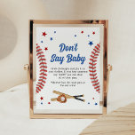 All Star Baseball Baby Shower Don't Say Baby Poster<br><div class="desc">Make your event special with this Baby Boy Baby Shower with our cute and lovely printable Don't Say Baby Sign featuring adorable Boy Baseball Baby Shower theme. Download,  personalize,  and create lasting memories with this perfect touch for your joyous celebration!

BS769</div>