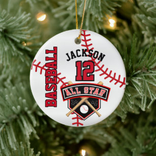 baseball player christmas ornaments