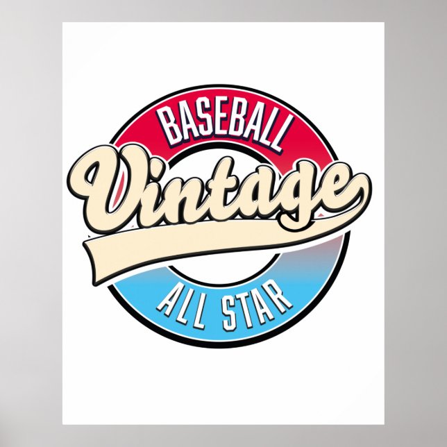 All Star Baseball logo Poster (Front)