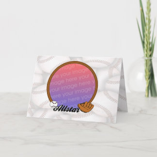 All Star Baseball Photo Frame Card