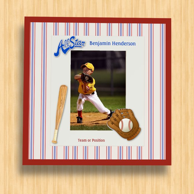 All Star Baseball Pinstripe Photo  Foam Board (Creator Uploaded)