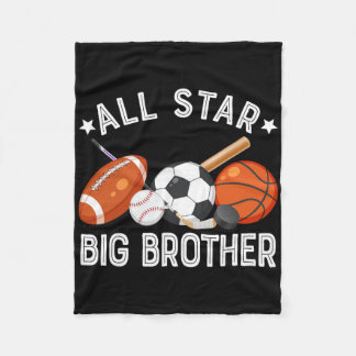 All Star Big Brother Of The Birthday Basketball So Fleece Blanket