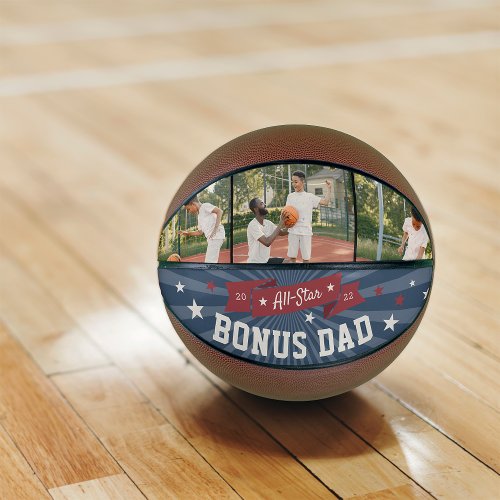 All_Star Bonus Dad Custom Photo Stepdad Basketball