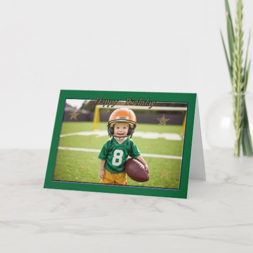 All Star Boys Football Birthday Card