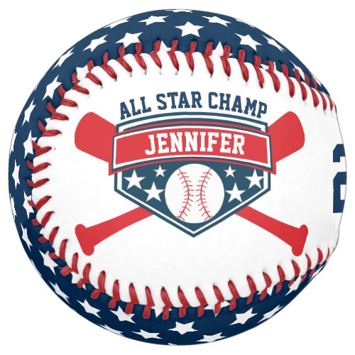 All Star Champ Personalize Softball