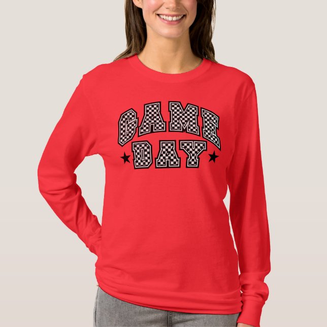 All Star Checkered Game Day T-Shirt (Front)