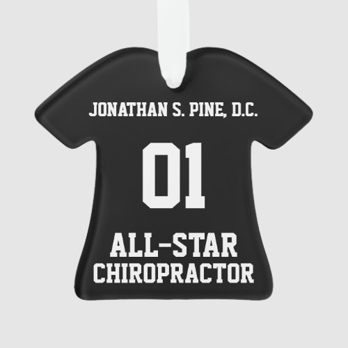 All-Star Chiropractor T-Shirt Ornament