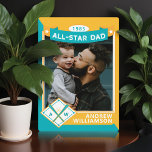 All Star Dad Custom Baseball Card Photo Keepsake Plaque<br><div class="desc">Fun unique and personalized father's day gift for your all-star dad that he'll cherish forever. Special personalized father's day photo baseball card plaque. The plaque is designed to resemble an all-star baseball card with a large photo template to display your all-star dad's photo. Customize with dad's name, birth year along...</div>