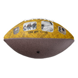 All Star Dad Green and Gold Basketball Football