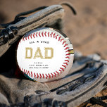 All Star Dad | Happy Father's Day Photo Baseball<br><div class="desc">This trendy, father's day gift features a jersey number design and your choice of personalization. All colors can be changed. Are you looking for an unique gift for the father in your life? This year give him a Father’s Day baseball gift that will blow his socks off. Personalize it with...</div>