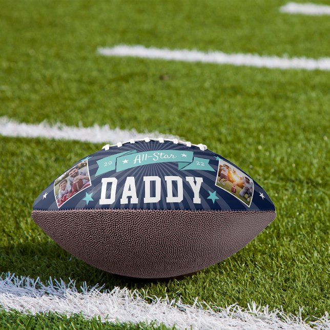 All Star Daddy Custom Photo Football (Creator Uploaded)