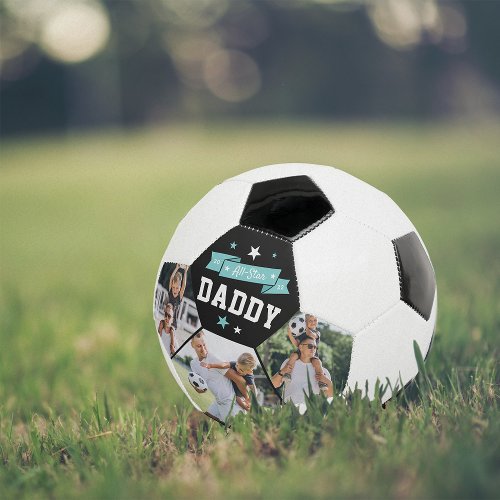All Star Daddy Custom Photo Soccer Ball