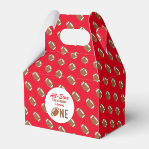 All Star Football 1st Birthday Favor Boxes