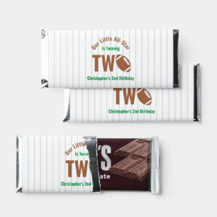 All-Star Football 2nd Birthday Hershey Bar Favors