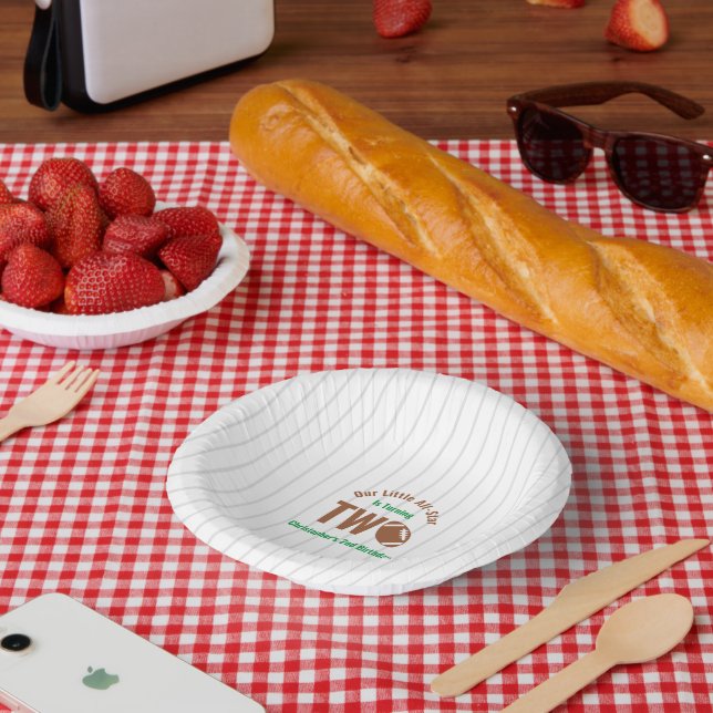 All-Star Football 2nd Birthday Paper Bowls (Picnic)