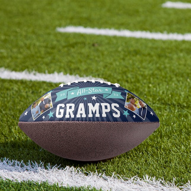 All Star Gramps | Custom Grandpa Photo Football (Creator Uploaded)