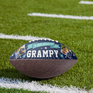 All Star Grampy | Custom Grandpa Photo Football