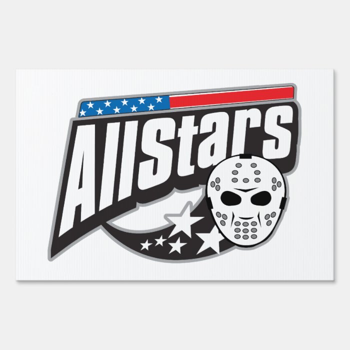 All Star Hockey Yard Sign