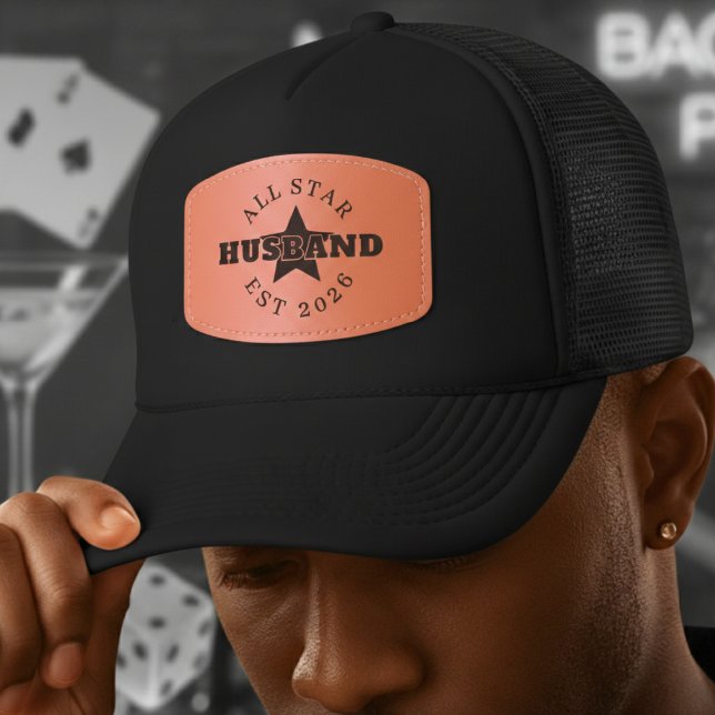 All Star Husband Leather Patch Hat (All Star Husband Leather Patch Hat
)