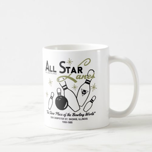 All Star Lanes Skokie Illinois Coffee Mug