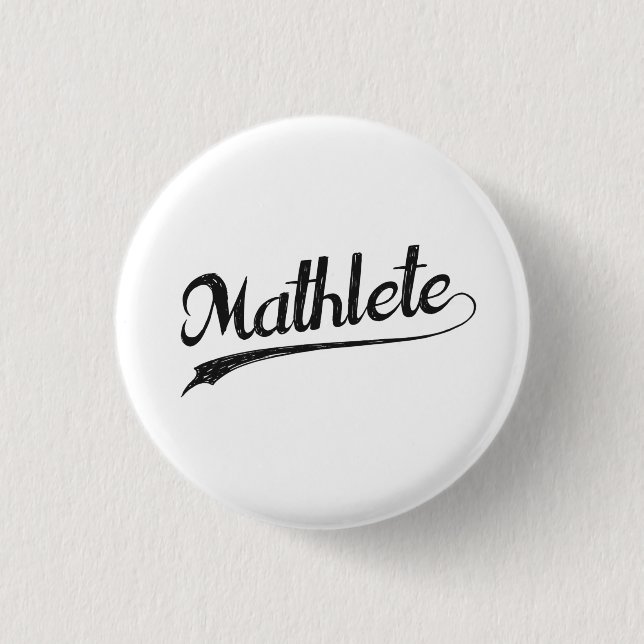 All Star Mathlete Math Athlete Button (Front)