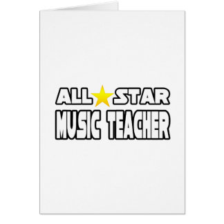 All Star Music Teacher Cards