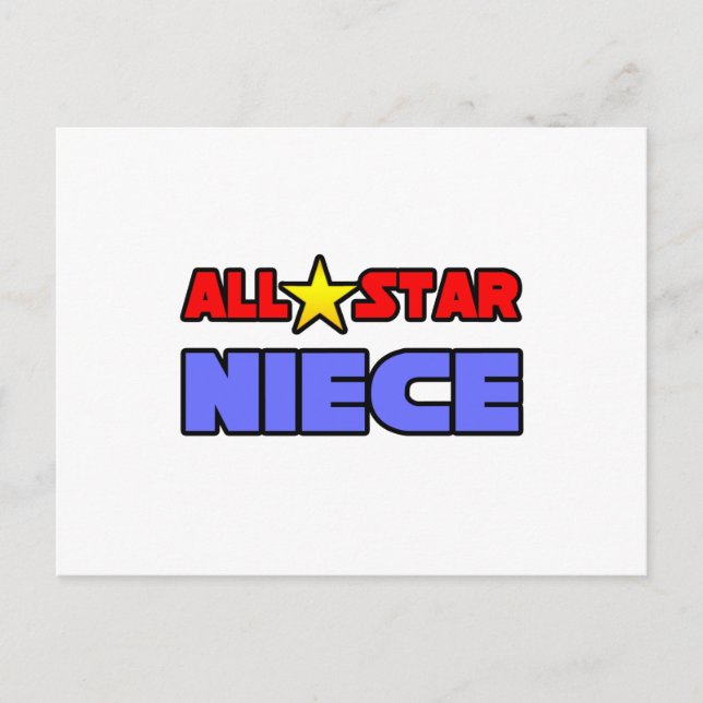 All Star Niece Postcard (Front)