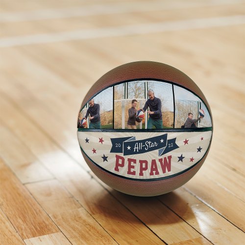 All_Star Pepaw Custom Photo Grandpa Basketball
