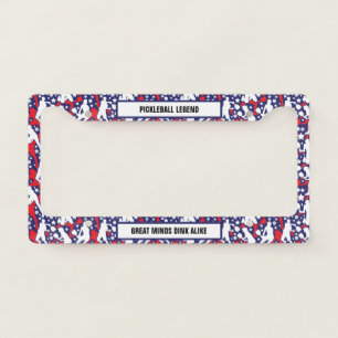 All star pickleball [USA] pattern License Plate Frame