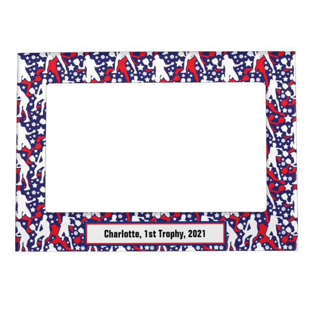 All star pickleball [USA] pattern  Magnetic Frame (Front)