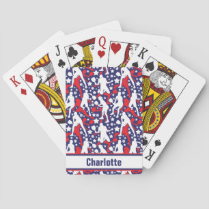 All star pickleball [USA] with name  Poker Cards