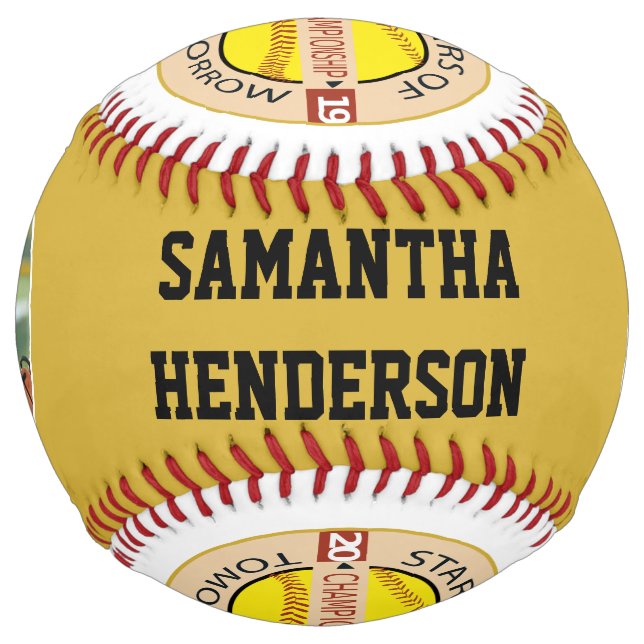 All-Star Player and Team Photo and Logo Softball (Front)