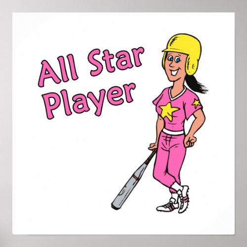 All Star Player _ Girl Poster