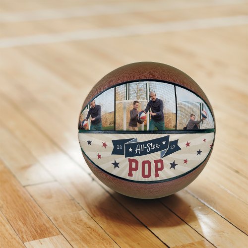 All_Star Pop Custom Photo Grandpa Basketball
