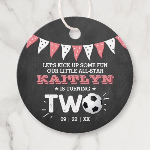 All_star Soccer Ball 2nd Birthday Favor Tags