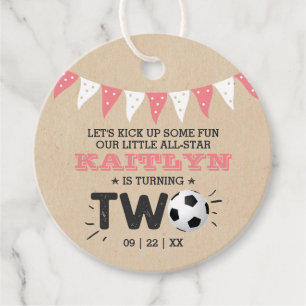 All-star Soccer Ball 2nd Birthday Favor Tags
