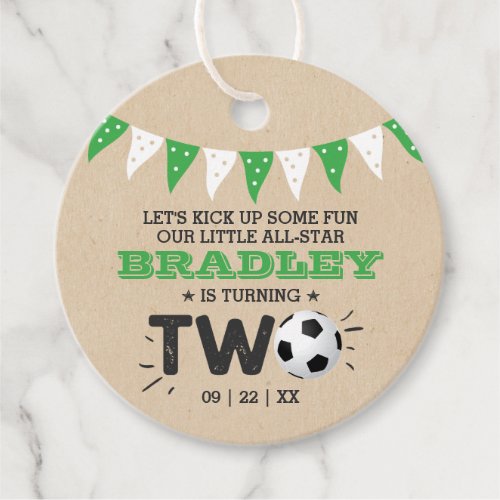 All_star Soccer Ball 2nd Birthday Favor Tags