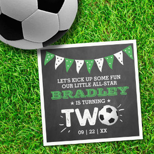 All-star Soccer Ball 2nd Birthday Napkins