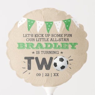 All-star Soccer Ball 2nd Birthday Party Balloon