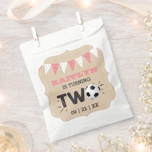 All_star Soccer Ball 2nd Birthday Party Favor Bag