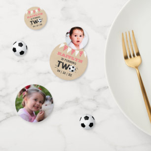 All-star Soccer Ball 2nd Birthday Party Photo Confetti