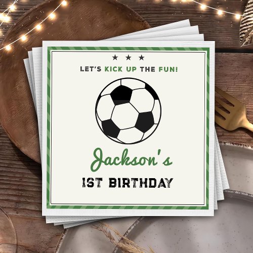 All_star Soccer Ball Birthday Paper Napkin